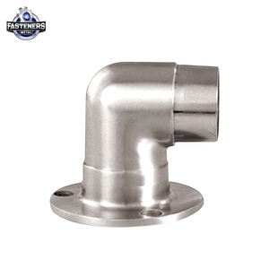 Verstellbarer Wand handlauf flansch | Edelstahl-Grundplatte verbinder für Rundrohr-Treppen geländers ystem - Product Image 2