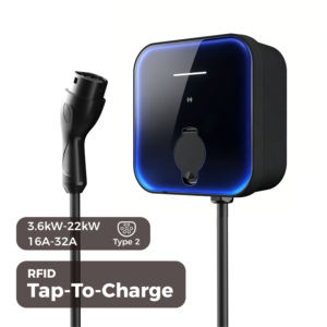 Estación de Carga de Pared para Vehículos Eléctricos OEM Versión Básica Competitiva, 7KW, Conexión Directa - Product Image 1