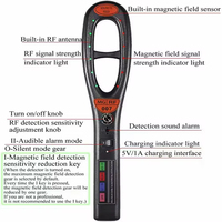 Détecteur de signal RF GSM portable sans fil, anti-pistage GPS, scanner radio, détecteur de caméra, protection de sécurité, vente en gros HK007