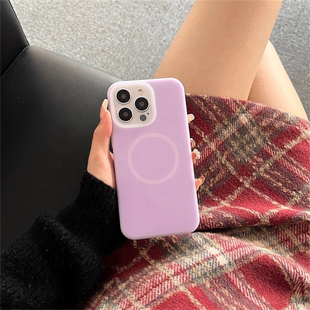 Trending Lichicase Wholesale Jelly Silicone Magnetic Wireless Charging Phone Case for iphone Redmi K90 Pro Max Back Cover
