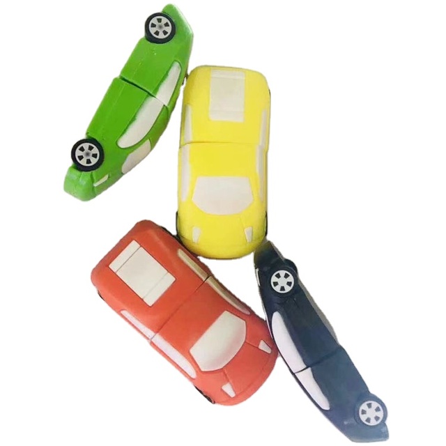 Cartoon 3D Car USB Flash Drive 2.0 1GB 2GB 4GB 8GB PVC Pen Drive 3.0 64GB 32GB 16GB USB Memory Stick Gift USB Disk