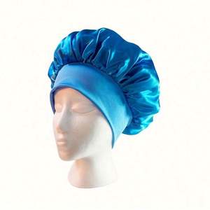 Bonnet de nuit élastique ajustable en satin pour femmes et filles – Protection des cheveux – Vente en gros - Product Image 3