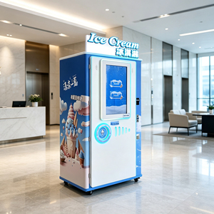 Máquina expendedora de helado suave comercial OEM/ODM de 32 pulgadas con diseño de quiosco inteligente y sistema de pago en la nube, a la venta. - Product Image 1