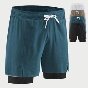 Pantalones Cortos Deportivos para Hombre, Estilo Urbano, Cintura Elástica, Impermeables, de Secado Rápido, Poliéster/Algodón, para Gimnasio, Fitness, Running - Product Image 5