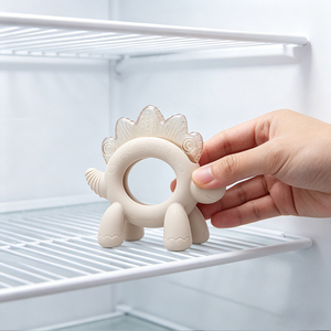 OEM Animal Water Filled Silicone Baby Teether Dinosaur <b>Lion</b> Sun Cloud Shape BPA Free Kids Sensory Chew Teething <b>Toys</b> 0-12M - Product Image 3