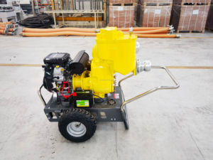 Bombas de agua autocebantes de alta presión, bomba de vacío montada en remolque, impulsada por motor de gasolina, para irrigación, OEM personalizable, Na High Pre - Product Image 6