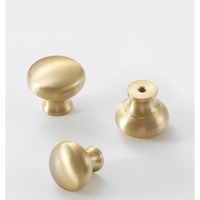 Poignées de tiroir et boutons de meuble en laiton brossé nickel, argent, café, or, laiton antique – Quincaillerie moderne pour armoires de cuisine