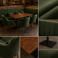 Meubles commerciaux modernes en bois massif écologiques pour hôtels, restaurants, cafés, design contemporain, 25 ans d'expérience, pour l'extérieur, salon et salle à manger
