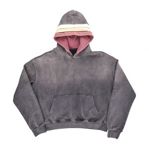 KingSen – Nouveau sweat à capuche zippé pour homme, en molleton 100 % coton, respirant, brodé, effet délavé, idéal pour l'hiver - Product Image 3