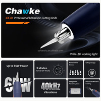 Nouveau Couteau Ultrasonique Portable Chawke 40Khz 25-65W pour la découpe industrielle des entrées d'eau, la finition de résine 3D, les circuits imprimés et les fibres de carbone