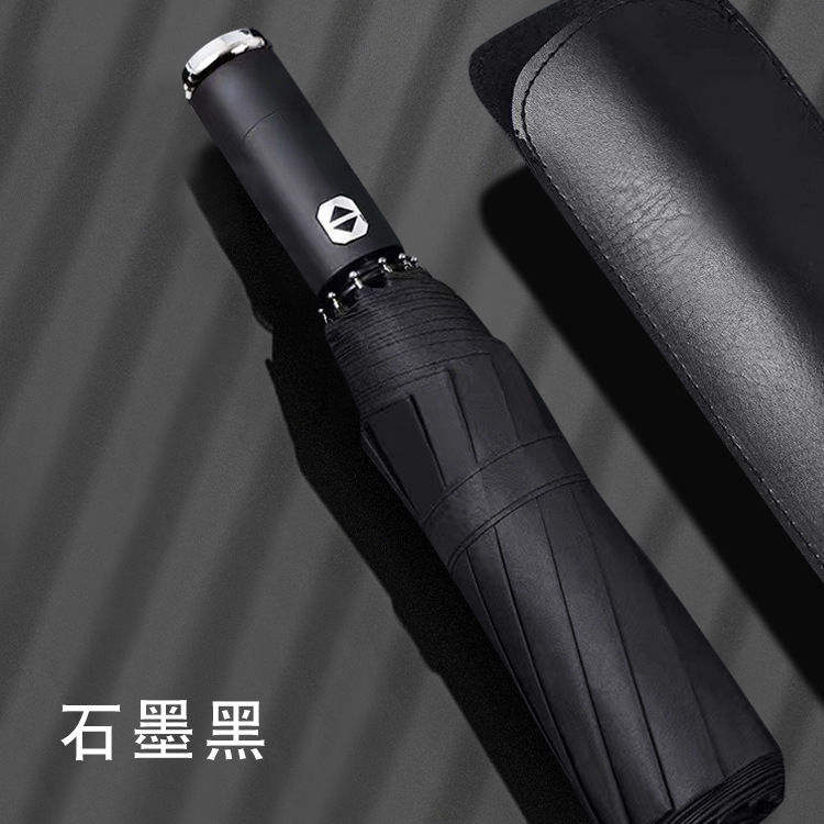 Lumière menée-couverture de parapluie de noir-tissu