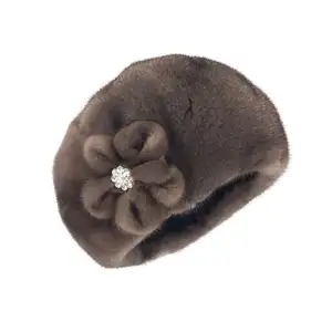 DH IATOYW de color marrón ruso boina invierno cálido sombrero de piel