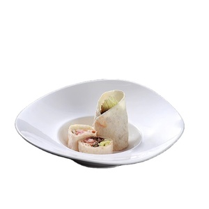 Mũ Rơm Hình Dạng 10/12 Inch Gốm Sứ Tấm Rộng Trắng Bữa Ăn Tối Sứ Gốm Pate Cho Súp Cho Nhà Hàng - Product Image 1