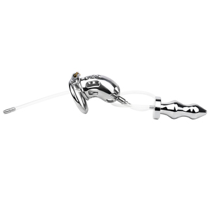 Frrk Bdsm Metalen Kuisheidskooi Anale Plug <span class=keywords><strong>Penis</strong></span> Ringen Urethraal Slot <span class=keywords><strong>Cock</strong></span> Flirten Seksspeeltjes Voor Mannen Rollenspel Voor Volwassenen - Product Image 4