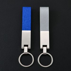 Porte-clés en métal et cuir PU personnalisables en gros avec mousqueton, porte-clés en alliage, chaîne porte-clés, porte-clés de voiture avec logo personnalisé - Product Image 4