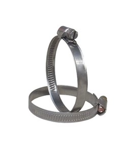 Collier de serrage pour tuyau de type allemand 9 mm en acier inoxydable 304 et caoutchouc, avec structure à clip en T et vis, certifié - Product Image 3