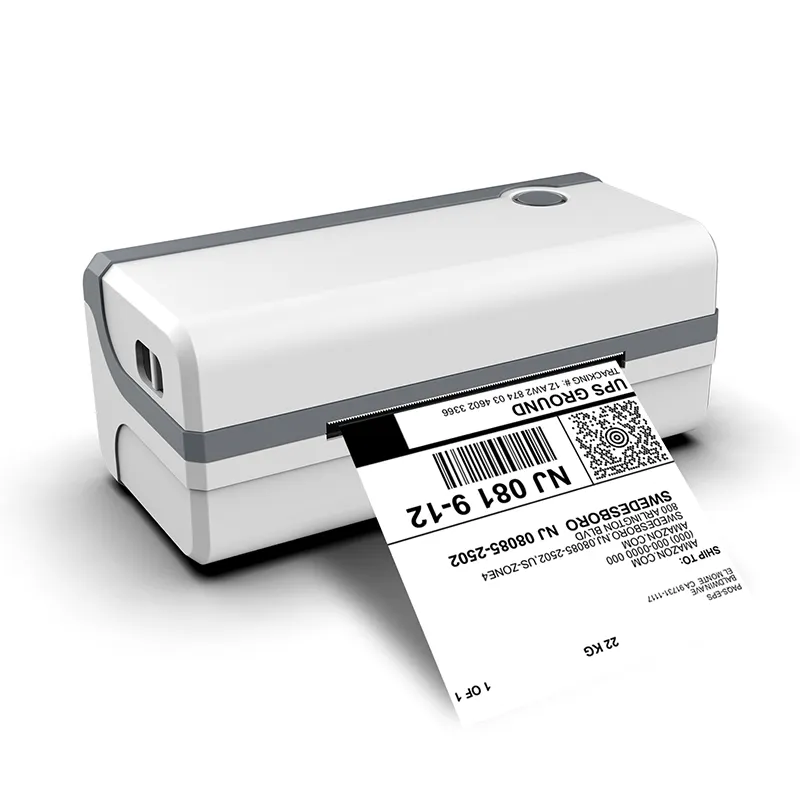 Printer Label Pengiriman Kode Batang Termal 110Mm USB Label Printer Waybill 4X6 untuk Dukungan Logistik FedEx UPS Amazon EBay