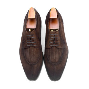 Chaussures habillées <span class=keywords><strong>Derby</strong></span> en cuir de vache véritable, chaussures de costume, vente en gros, Angleterre, formelles, officielles, ALG8-B523 - Product Image 2