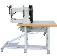 Machine à coudre pour chaussures en cuir à alimentation supérieure et inférieure à aiguille unique à lit cylindrique extra-lourd 205
