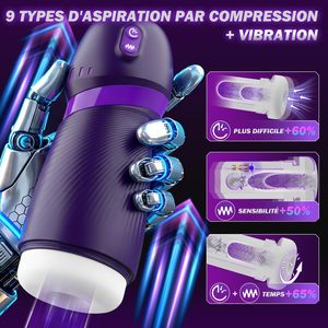 男士成人自慰器 9 种模式振动吸吮 APP 控制自动男性自慰器性玩具 - Product Image 4