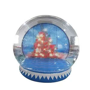 Açık şeffaf şişme çadır reklam şişme kar küreleri dev şişme yaşam boyutu cadılar bayramı kar küresi