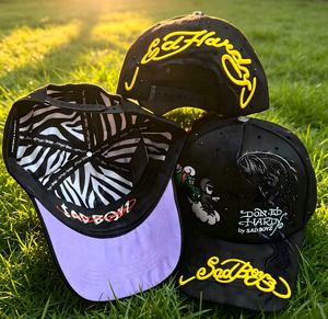 NEW 5-Panel Hat Wholesale High Quality Baseball <b>Cap</b> Street Style <b>Snapback</b> <b>Cap</b> Sad Boys With Embroidery And Suede Brim - Product Image 4