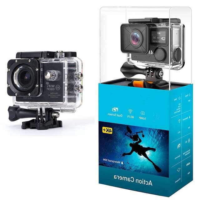 Wholesale Price 4K/1080P WiFi Waterproof Shockproof Action Sports Camera SD Rechargeable Battery 2-3" Screen Underwater Acrylic