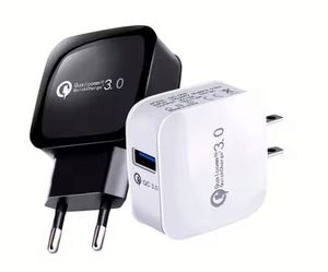 Single Port 18W QC3.0 USB Wall Charger Portable Power <b>Adapter</b> EU US <b>Plug</b> Fast Charging Travel Block for Mobile Phone - Product Image 1