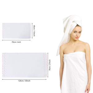 Modern Rectangular Disposable Quick-Dry <b>Bath</b> <b>Towel</b> <b>Set</b> with Hand-embroidered Leopard Print and Water-absorbing Property - Product Image 2