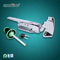 Dispositif d'évacuation à base réglable, poignée ergonomique, loquet, Walk-in Labs, cylindres chromés brillants ANSI Grade 1 de 60 mm, KUNLONG, 1 clé