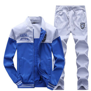 Novo Zipper Sports Plus Size Manga Longa Uniforme Jogger Set Mens Treino Treinamento Logotipo Personalizado Casual Sports Suit Vestuário - Product Image 6