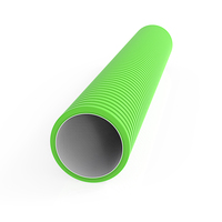 Tuyau PE 75mm à alimentation en air efficace Installation facile Tube à soufflet ondulé flexible pour conduit d'air du système de ventilation