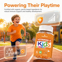 Gommes à mâcher à la vitamine C pour enfants, pectine, saveur fruitée délicieuse, complément nutritionnel, gommes à mâcher pour enfants, étiquette privée OEM