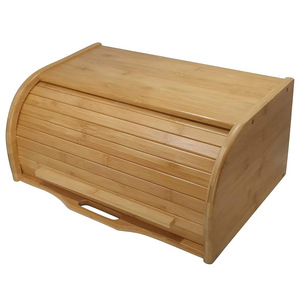 Japanese Style Multi Layer Bamboo Bread Box Rectangle Multifunctional Storage Box For <b>Kitchen</b> Household Use - Product Image 5