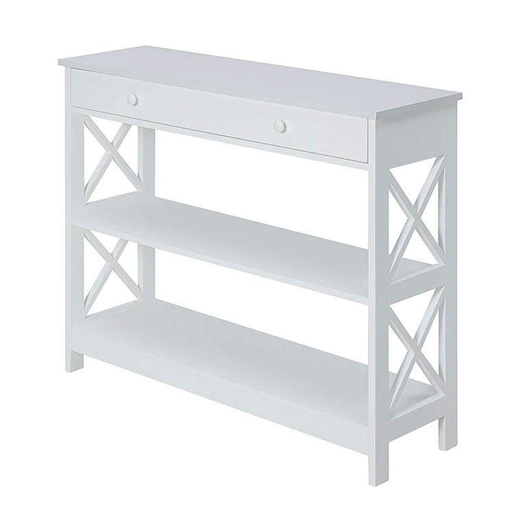 Оптовая продажа, лидер продаж, 2 полки, ящик для хранения, черный, белый деревянный стол для прихожей, дивана, боковой консоли, стол для прихожей