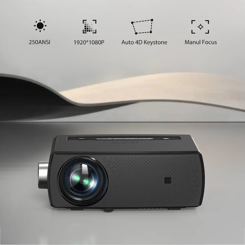 Smart Portable Projector YG431 With Bluetooth 1080P FULL HD For Home Party And Education