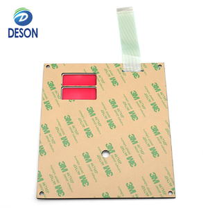 Interrupteur à membrane de <span class=keywords><strong>circuit</strong></span> PET à bouton gaufré pour panneau d'impression plat flexible Deson OEM pour PC avec Led - Product Image 2