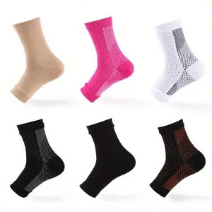 Compression Sleeve Sports Ankle Brace Plantar Fasciitis Socks For Achilles Tendonitis Joint Pain Reduces Swelling Heel Spur Pain