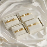 Boîte à tiroirs personnalisée avec logo en feuille d'or Boîte à bijoux Emballage pour bracelet, collier, bague, boucles d'oreilles et cadeaux