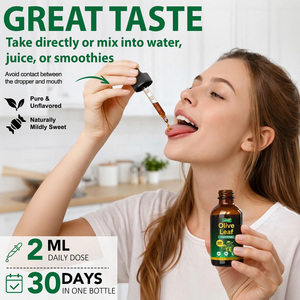 Lenm Private Label 60ml Vegan Organic Olive Leaf Extract Liquid Drops Immune Support Oleuropein <strong>Supplement</strong> for Men &amp; Women - Product Image 6