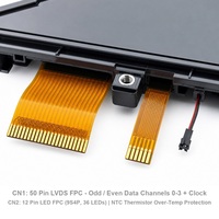 Modul Layar Sentuh LCD Ultra-Wide Bar IPS 10,25 Inci 1920x720 Antarmuka LVDS 500 Nits untuk Panel Layar Kokpit Otomotif