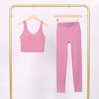 Ensemble SUHE BS-1656 pour femmes, grande taille, respirant, léger, col en V, taille haute, extensible dans quatre directions, séchage rapide, en spandex/nylon