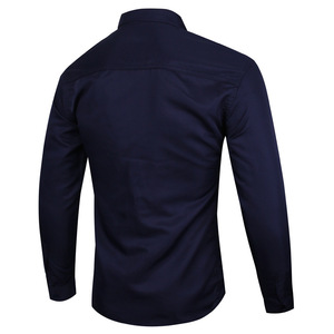 QFZ2333 -Camisa de color liso para hombre, talla grande - Product Image 4