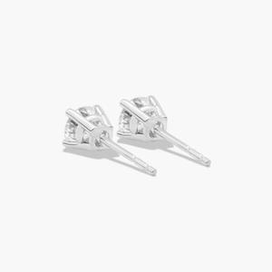 Luxury Custom Moissanite Diamond <b>Stud</b> Earrings in 925 <b>Sterling</b> <b>Silver</b> Classic Women's Fine Jewelry for Everyday Wear Special - Product Image 5