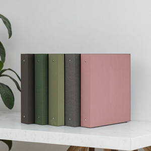 Office Supplies A4 Letter Size PVC PU Leather Custom Linen Paper Document 1 1.5 2 3 Inch Ring Binder File <strong>Folder</strong> with <strong>Clipboard</strong> - Product Image 2