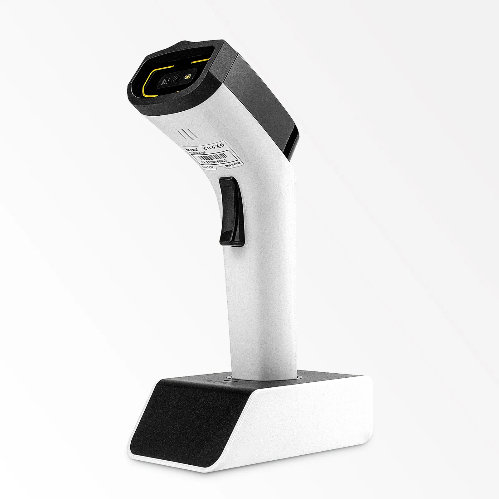 NETUM RADALL BT Drahtloser 2D-Barcode-Scanner Automatischer, freihändiger WIFI-FRID-Barcode-Leser mit Ladestation DS7500