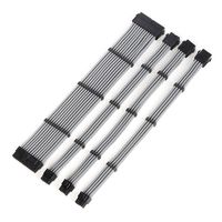 Kabel Ekstensi ATX Vytech Kit Kabel 24P/4+4Pin EPS/6+2Pin PCI-E*3 Kabel Daya Inti Tembaga Murni Berisolasi PVC Garansi 1 Tahun