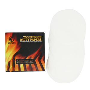 750 Tờ 4.5X4.5 <span class=keywords><strong>Inch</strong></span> Vuông Hamburger Sáp Patty Giấy Cho Thịt - Product Image 5