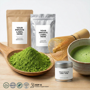 Poudre de Matcha Cérémonial Japonais en Vrac 1000 Mesh, Riche Arôme de Haricot, Sans Amertume, Échantillon Gratuit, Étiquette Privée Personnalisée - Product Image 1