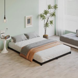 Nhiệm Vụ Nặng Nề Dễ Dàng Lắp Ráp Cấu Hình Thấp Khung Giường Nữ Hoàng Vua Kích Thước Đầy Đủ Không Có Hộp Mùa Xuân Cần Thiết Thấp Khung Giường - Product Image 2